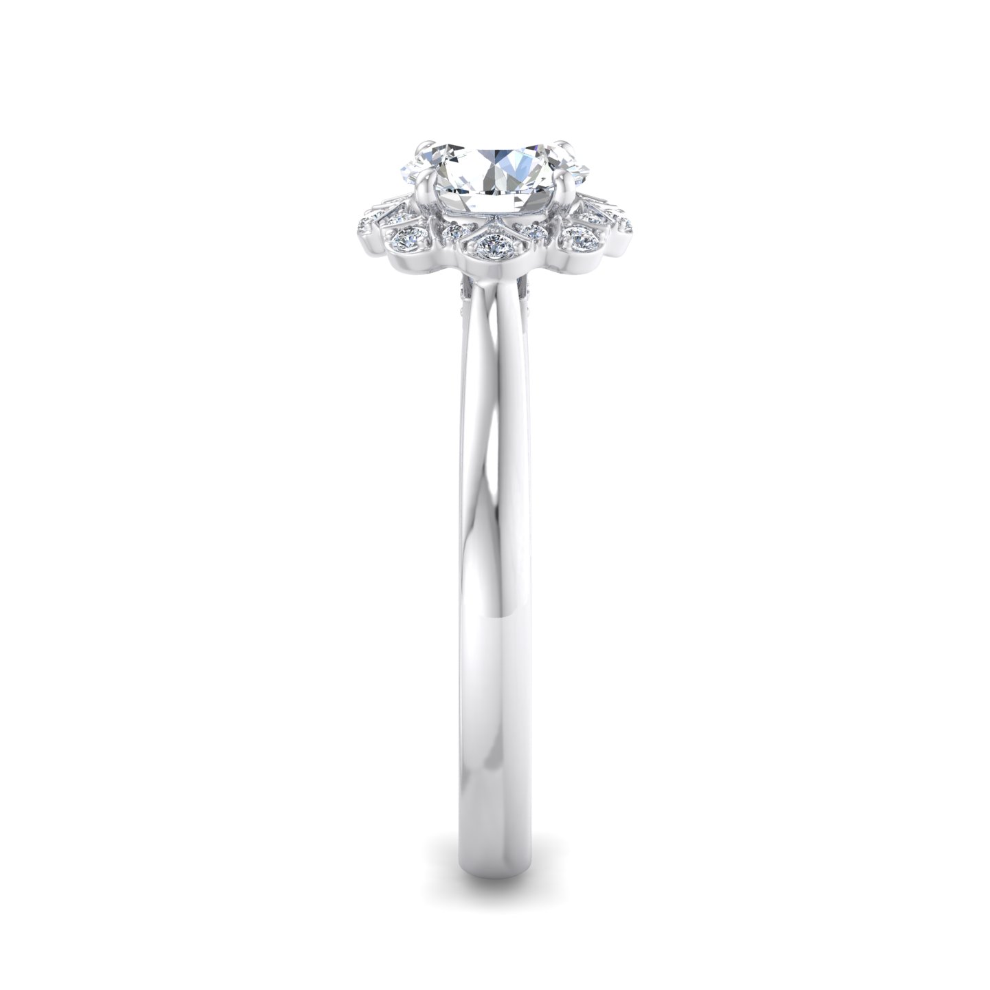Harley Halo Engagement Ring